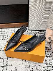 Louis Vuitton LV 6AM Slingback Pump Black 5.5cm - 4