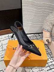 Louis Vuitton LV 6AM Slingback Pump Black 5.5cm - 2