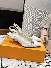 Louis Vuitton LV 6AM Slingback Pump White 5.5cm - 1