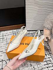 Louis Vuitton LV 6AM Slingback Pump White 5.5cm - 4