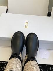 Dior D-Major Boot Beige Black Tweed - 5