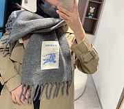 Burberry Grey Scarf 23x185cm - 4