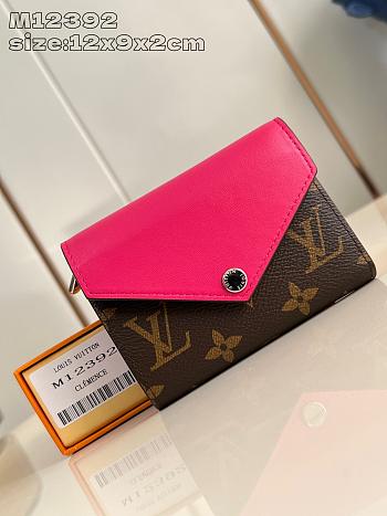 Louis Vuitton LV Victorine Wallet Monogram Pink 12x9.5x2.5cm