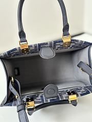 Fendi Sunshine Small Dark Blue Tote Bag 25.5x12x22.5 - 2