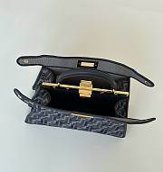 Fendi Peekaboo ISeeU Small Dark Blue Bag 27x21x11cm - 4