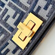 Fendi Peekaboo ISeeU Small Dark Blue Bag 27x21x11cm - 3