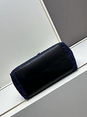 Dior Medium Dior Toujours Bag Blue Denim 28.5x21.5x17cm - 4