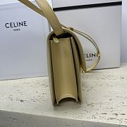 Celine Calfskin Box Crossbody Bag Light Yellow 24x7x18cm - 6