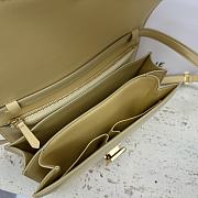 Celine Calfskin Box Crossbody Bag Light Yellow 24x7x18cm - 5