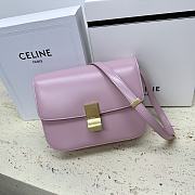 Celine Calfskin Box Crossbody Bag Light Pink 24x7x18cm - 1