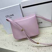 Celine Calfskin Box Crossbody Bag Light Pink 24x7x18cm - 2