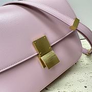 Celine Calfskin Box Crossbody Bag Light Pink 24x7x18cm - 3