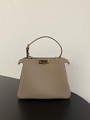 Fendi Peekaboo Soft Medium Dove Grey Leather Bag 33x10x25.5cm - 1