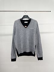 Miu Miu Silk Cashmere V-neck Sweater - 1