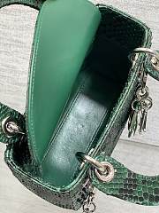 Dior Lady Bag Crocodile Green 17cm - 3