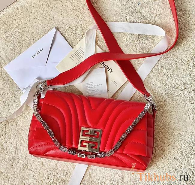 Givenchy Small Soft Bag Red 25x15x6cm - 1