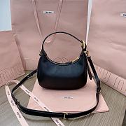 Miu Miu Shoulder Bag Black Leather 20x17x6cm - 4