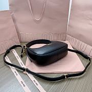 Miu Miu Shoulder Bag Black Leather 20x17x6cm - 2