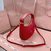 Miu Miu Shoulder Bag Red Leather 20x17x6cm - 5