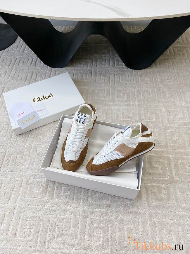 Chloé Kick Sneaker Natural Brown - 1