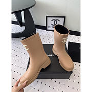 Chanel Short Rain Beige Boots - 1