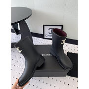 Chanel Short Rain Black Boots - 3