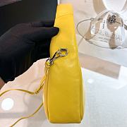 Prada Soft Padded Nappa Leather Mini Yellow Bag 21x12.5x6.5cm - 5