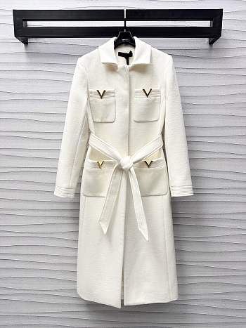 Valentino Drill Double Coat White