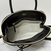 Miu Miu Aventure Top Handle Bag Black Leather 28x16.5x10cm - 4