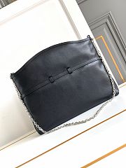 Givenchy Voyou Medium Leather Shoulder Bag Black 36.5x27x32cm - 3