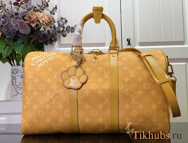 Louis Vuitton LV Keepall Bandoulière 45 Yellow 45x27x20cm - 1