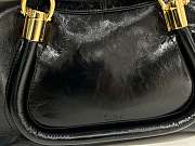 Chloe Small Paraty 24 Handbag Black 27x16x15cm - 2