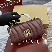 Gucci Milano Mini Top Handle Bag Red Wine 21x12.5x4.5cm - 1