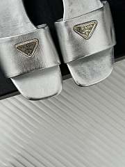 Prada Silver Slides - 2