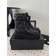 Chanel Calfskin Short Boots Black - 1