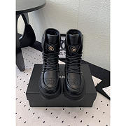 Chanel Calfskin Short Boots Black - 5