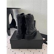 Chanel Calfskin Short Boots Black - 4