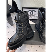 Chanel Calfskin Short Boots Black - 3