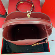 YSL LE 37 Shiny Leather Red Gold 20x25x16cm - 6