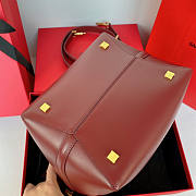 YSL LE 37 Shiny Leather Red Gold 20x25x16cm - 5