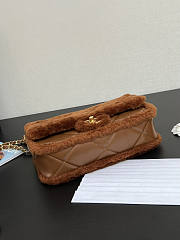 Chanel Flap bag Fleece Gold Brown 23.5x16x7.5cm - 5