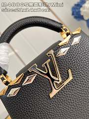 Louis Vuitton LV Mini Capucines Black Bag 21x14x8cm - 4