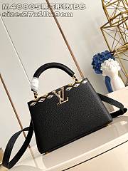 Louis Vuitton LV Capucines Black BB Bag 27x17.3x9cm - 1