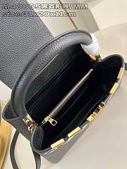 Louis Vuitton LV Capucines MM Bag Black 31x20x11cm - 5