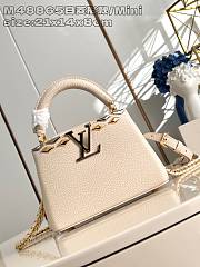 Louis Vuitton LV Mini Capucines White Bag 21x14x8cm - 1