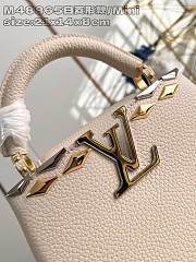 Louis Vuitton LV Mini Capucines White Bag 21x14x8cm - 6