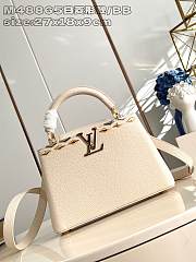 Louis Vuitton LV Capucines White BB Bag 27x17.3x9cm - 1