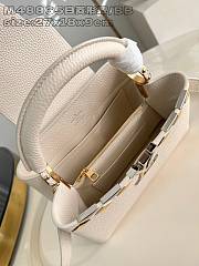 Louis Vuitton LV Capucines White BB Bag 27x17.3x9cm - 6