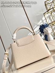 Louis Vuitton LV Capucines White BB Bag 27x17.3x9cm - 4