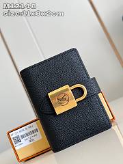 Louis Vuitton LV Wallet Low Key Compact Black 11x8.5x2cm - 1